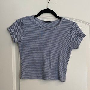Brandy Melville Blue Striped T-Shirt